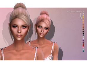 Sims 4 — Nightcrawler-Jessica (HAIR) by Nightcrawler_Sims — NEW HAIR MESH T/E Smooth bone assignment All lods 22colors