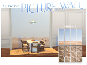 Sims 4 — desert picture wall wallpapers v2 by xxmercury — xxmercury's desert and sands picture wall wallpaper + contains