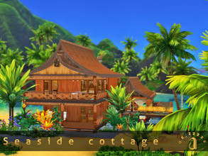 Sims 4 — QE_Seaside cottage_NOCC by QE_ZZZZZZ — This is a relaxing cottage by the sea. -NOCC 30*20 -The lot is furnished,