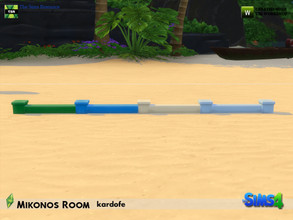 Sims 4 — kardofe_Mikonos Room_Fence Recolor2 by kardofe — Recolor fence in four colour options 