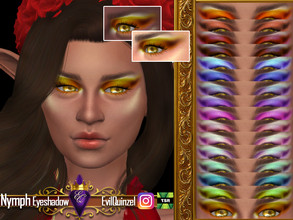 Sims 4 — Nymph Eyeshadow by EvilQuinzel — - Eyeshadow category; - Female and male; - Teen + ; - All species; - 16 colors;