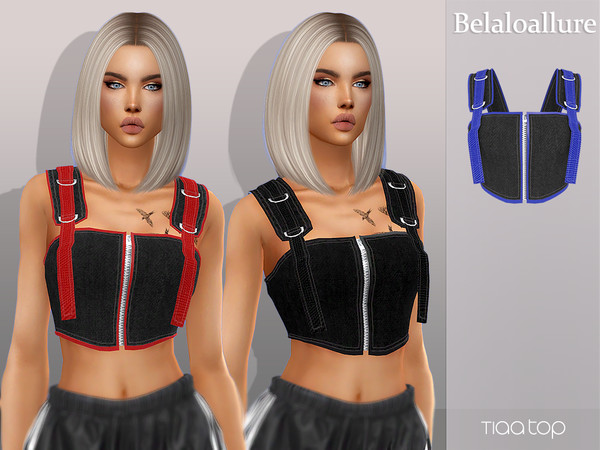 Sims 4 — Belaloallure_Tiaa top by belal19972 — Simple cropped top for your sims ,enjoy .