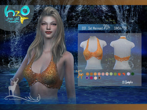 Sims 4 — DSF SET MERMAID H2o TOP by DanSimsFantasy — This top corresponds to the Sirenas H2o set. It has 22 samples.