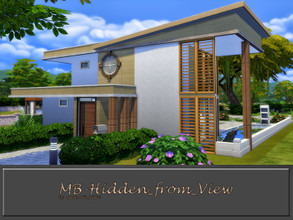 Sims 4 — MB-Hidden_from_View by matomibotaki — Modern family home with stylish ambience. Enjoy the privacy of this house.