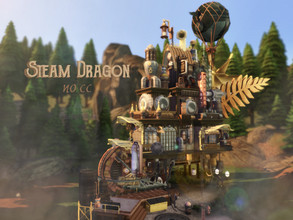 Sims 4 — Steam Dragon by VirtualFairytales — The machine never sleeps. Dust and smoke keep it alive and make it a