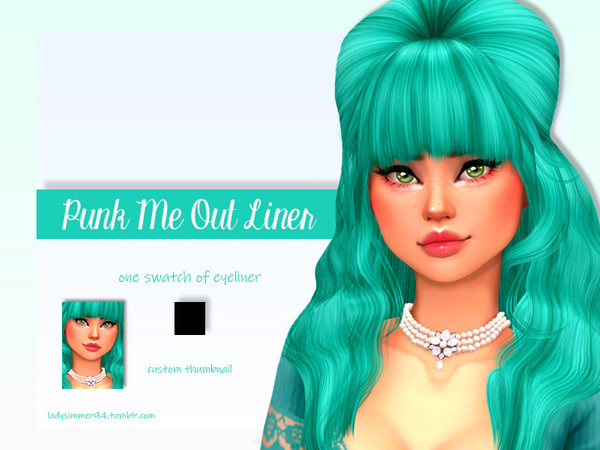 Sims 4 — Punk Me Out Liner by LadySimmer94 — BGC 1 swatch Custom Thumbnail (as seen on the ad) Teen / Elder Male /
