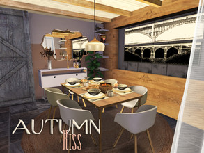 Sims 4 — Autumn Kiss - Dining by fredbrenny — It's my first ' ROOM' upload and I am thrilled to say the least! But I am