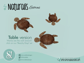 Sims 4 — Naturalis Coconut turtle decor by SIMcredible! — by SIMcredibledesigns.com available at TSR