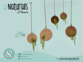Sims 4 — Naturalis Hanging plant orb basket by SIMcredible! — by SIMcredibledesigns.com available at TSR 3 colors