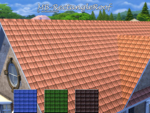 Sims 4 — MB-RectangleRoof by matomibotaki — MB-RectangleRoof, modern roof, comes in 4 different color shades, each item