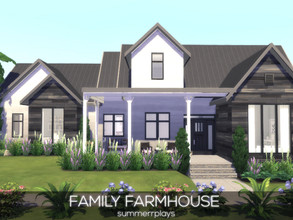 Sims 4 — Family Farmhouse by Summerr_Plays — Beautiful family home. The family house has 3 bedrooms, 2 bathrooms, an open