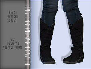Sims 4 — Detroit Become Human : Tracy Jericho Shoes by PlayersWonderland — HQ 1 Swatch Custom thumbnail
