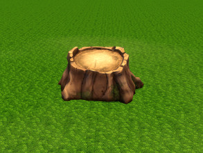 Sims 4 — Plain Ol' Stump by Reitanna — So, you know that stump in the base game with the weird six circles carved in it?