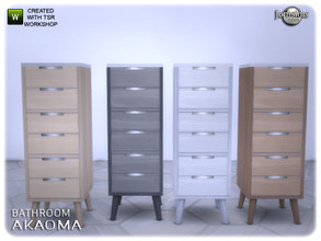 Sims 4 — Akaoma bathroom deco furniture by jomsims — Akaoma bathroom deco furniture