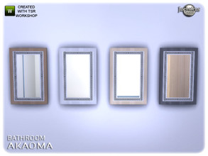 Sims 4 — Akaoma bathroom mirror by jomsims — Akaoma bathroom mirror