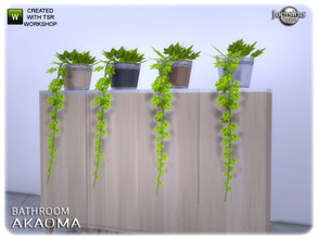 Sims 4 — Akaoma bathroom plant for table by jomsims — Akaoma bathroom plant for table