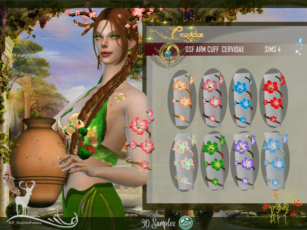 Sims 4 — DSF ARM CUFF CERVIDAE by DanSimsFantasy — Accessory for your fantasy characters, such as nymphs, fairies,