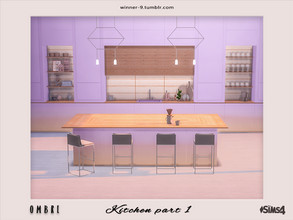 Sims 4 — Ombre Kitchen part 1 by Winner9 — This is first part of modern kitchen in tender ombre colors: pastel pink and