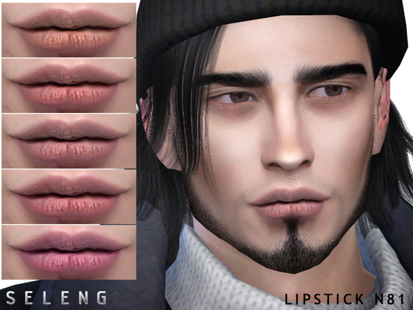 Sims 4 — Lipstick N81 by Seleng — Teen to Elder Female/male 10 colours Custom Thumbnail HQ mod compatible The picture was