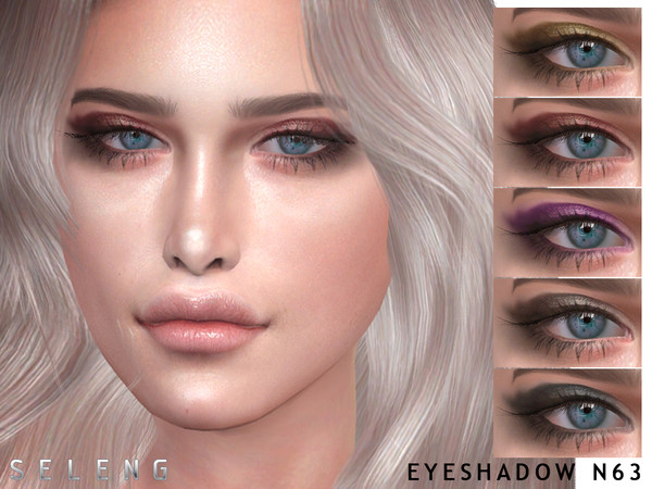 Sims 4 — Eyeshadow N63 by Seleng — Eyeshadow for female Teen to Elder 7 colours Custom Thumbnail HQ Compatible