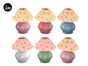 Sims 4 — Boho Lamp by Lucy_Muni — Lamp in 6 swatches Sims 4 basegame recolour