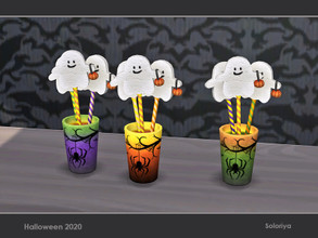 Sims 4 — Halloween 2020. Candies Ghosts by soloriya — Decorative candies ghosts. Part of Halloween 2020 set. 3 color