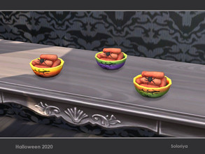 Sims 4 —  Halloween 2020. Carrot with a Spider by soloriya — Decorative carrot with a spider. Part of Halloween 2020 set.