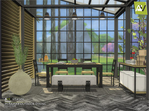 Sims 4 — Miramar Outdoor Dining by ArtVitalex — - Miramar Outdoor Dining - ArtVitalex@TSR, Sep 2020 - All objects three