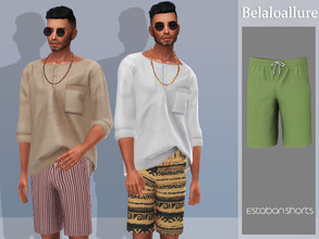 Sims 4 — Belaloallure_Estaban shorts by belal19972 — Simple and comfy shorts for your sims ,enjoy :) 