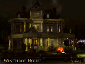 Sims 4 — Winthrop House by dasie22 — Winthrop House is inspired by Lovecraft Country TV Show. This amazing villa features