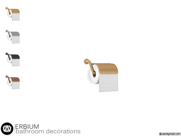 Sims 4 — Erbium Toilet Paper Holder by wondymoon — - Erbium Bathroom - Toilet Paper Holder - Wondymoon|TSR -