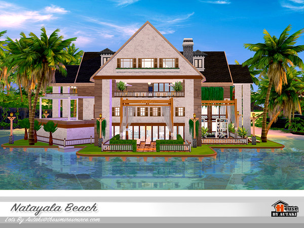 Sims 4 — Natayala Beach NoCC by autaki — Natayala Beach Beach house style. House for your simmies.