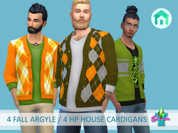 Sims 4 — SimmieV Fall Cardigans feat. HP House by SimmieV — This set of cardigans began simply enough. We started with a
