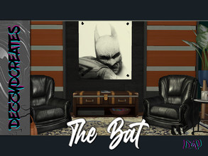 Sims 4 — The Bat by Dezzydcreates — Hello, This is The Bat, an original artwork piece He is a pencil drawing done by own