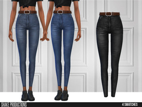 Sims 4 — ShakeProductions 527 - 1 by ShakeProductions — Bottoms/Jeans New Mesh All LODs Handpainted 4 Colors