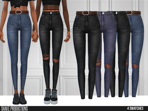 Sims 4 — ShakeProductions 527 SET by ShakeProductions — This set contains 4 jeans.