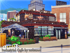 Sims 4 — Industrial Cafe / No CC by nolcanol — Industrial Cafe is a cafe where everyone will relax, with delicious coffee