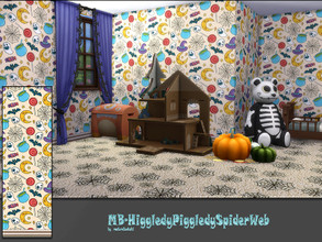 Sims 4 — MB-HiggledyPiggledySpiderWeb by matomibotaki — MB-HiggledyPiggledySpiderWeb, cute helloween wallpaper for your
