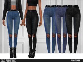 Sims 4 — ShakeProductions 532 - Jeans by ShakeProductions — Bottoms/Jeans Handpainted 7 Colors
