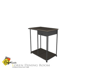 Sims 4 — Loren Service Cart by Onyxium — Onyxium@TSR Design Workshop Dining Room Collection | Belong To The 2020 Year