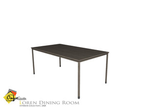 Sims 4 — Loren Dining Table by Onyxium — Onyxium@TSR Design Workshop Dining Room Collection | Belong To The 2020 Year