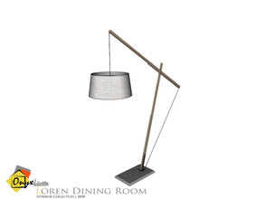 Sims 4 — Loren Floor Lamp by Onyxium — Onyxium@TSR Design Workshop Dining Room Collection | Belong To The 2020 Year