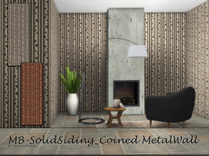 Sims 4 — MB-SolidSiding_Coined MetalWall by matomibotaki — MB-SolidSiding_Coined MetalWall, sturured metal wall in 2
