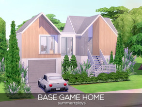 Sims 4 — Base Game Home by Summerr_Plays — Base game only Ikea inspired home. Perfect for one or two sims, one bed, one