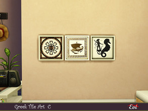 Sims 4 — Greek Tile Art B by evi — Beautiful tiles with a Greek design which can decorate both modern and traditional