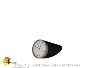 Sims 4 — Freya Desk Clock by Onyxium — Onyxium@TSR Design Workshop Dining Room Collection | Belong To The 2020 Year