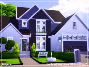 Sims 4 — Lafayette - Nocc by sharon337 — 30 x 20 lot. Value $148,092 4 Bedrooms 3 Bathrooms Living Room Kitchen / Dining