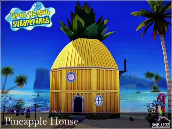 Sims 4 — Pineapple House (No CC!) - SpongeBob by nobody13922 — A house inspired by the animated television series