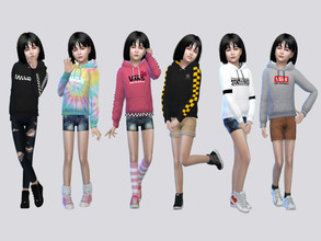Sims 4 — VANS Board Hoodies Girls by McLayneSims — TSR EXCLUSIVE Standalone item 10 Swatches MESH by Me NO RECOLORING