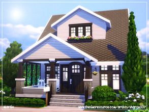Sims 4 — Martin - Nocc by sharon337 — 20 x 15 lot. Value $103,283 3 Bedrooms 3 Bathrooms Living Room Kitchen / Dining